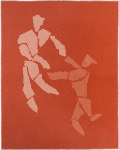 The Conran Shop Orange Pieces Dancing Figures Throw