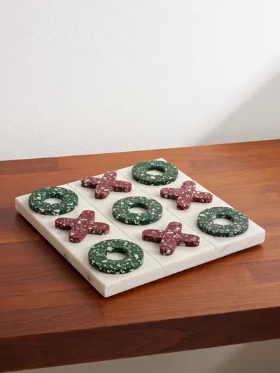 The Conran Shop Pietra Stone And Marble Naughts And Crosses Set In Neutrals