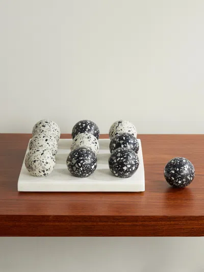 The Conran Shop Pietra Stone Tic-tac-toe Set In Multi