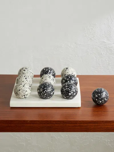 The Conran Shop Pietra Stone Tic-tac-toe Set In White