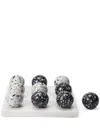 The Conran Shop Pietra Tic Tac Toe Game (25cm X 25cm) In Schwarz