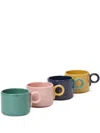 The Conran Shop Pop Mugs (set Of Four) In 蓝色