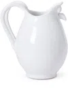 The Conran Shop Puglia Ring-handle Stoneware Jug 26cm In White