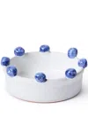 The Conran Shop Puglia Blueberry Stoneware Serving Bowl In White