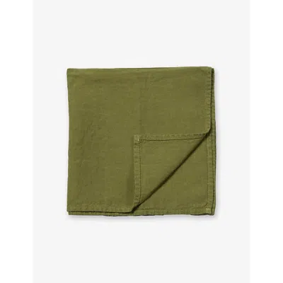 The Conran Shop Quare Linen Napkin 47cm X 47cm In Green