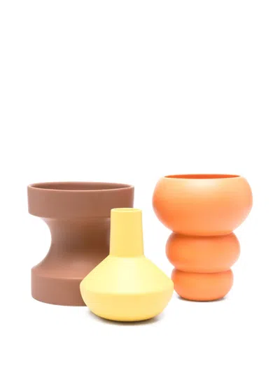 The Conran Shop Stacked Spheres Vases Set (set Of Three) In Multi