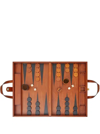 The Conran Shop Tavla Backgammon Set (46.5cm X 31.5cm) In Brown