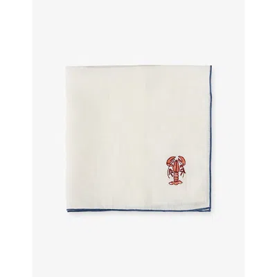 The Conran Shop Verdura Cotton And Linen Napkin 45cm X 45cm In White