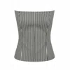 The Coolgirl Nyc Women's Black / White Jane Corset In Black Stripes In Multi