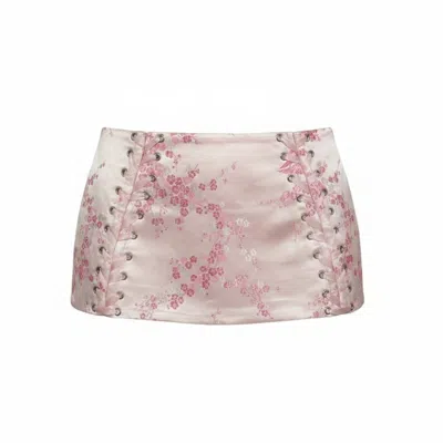 The Coolgirl Nyc Women's Gabriella Skirt In Pink Plum Blossom