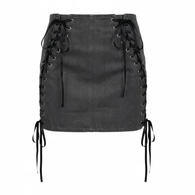 The Coolgirl Nyc Women's Grey Niki Skirt In Gray