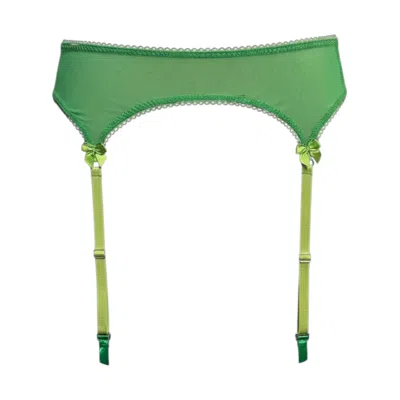 The Coolgirl Nyc Women's Jane Garter Belt In Green