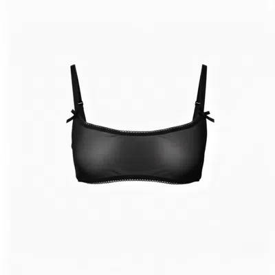 The Coolgirl Nyc Women's Jane Soft Bra In Black Mesh