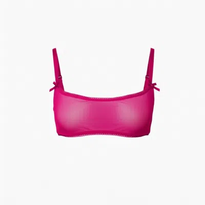 The Coolgirl Nyc Women's Jane Soft Bra In Pink Mesh