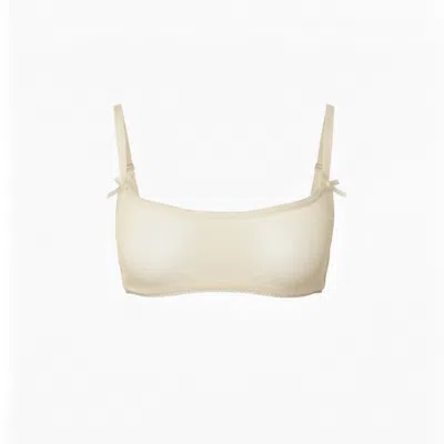 The Coolgirl Nyc Women's White Jane Soft Bra In Ivory Mesh