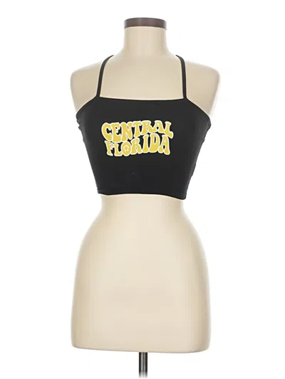 Pre-owned The Copper Closet Tank Top Yellow Halter Neckline Tops