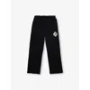 The Couture Club Kids' Black Emblem-appliqué Straight-leg Stretch-woven Jogging Bottoms 1