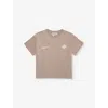 The Couture Club Kids' Brand-print Short-sleeves Stretch-woven Blend T-shirt 1-8 Y In Brown