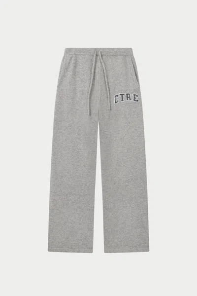 The Couture Club Ctre Knitted Joggers - Grey In Gray