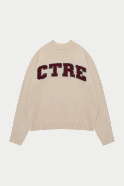 The Couture Club Ctre Knitted Sweatshirt - Off White In Multi