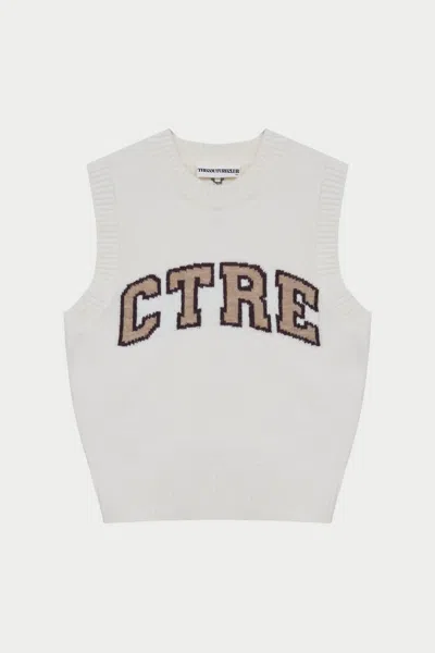 The Couture Club Ctre Knitted Vest - Off White