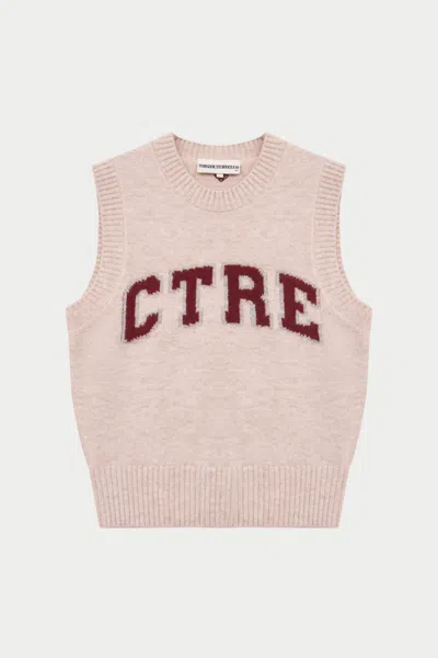 The Couture Club Ctre Knitted Vest - Pink