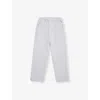 The Couture Club Elasticated-waistband Straight-leg Cotton-blend Trousers 1-8 Years Greymarl In Greymarl