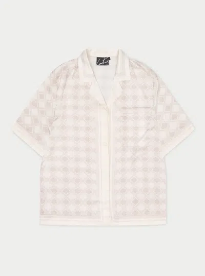Kids' Emblem Print Shirt - Beige In Neutral from The Couture Club