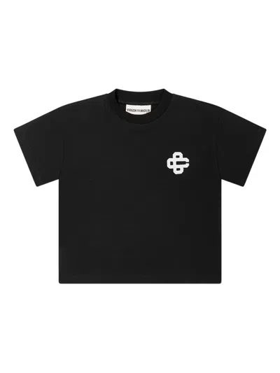 The Couture Club Kids' Emblem T-shirt In Black