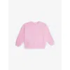 The Couture Club Embossed-branding Crew-neck Cotton-blend Sweatshirt 1-8 Years Pink In Pink