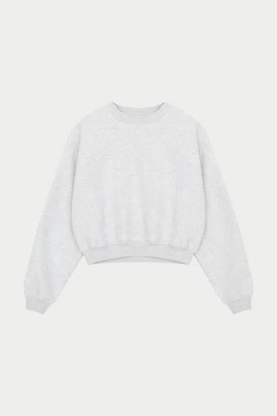 The Couture Club Embroidered Crest Sweatshirt - Grey Marl In White
