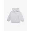 The Couture Club Brand-print Kangaroo-pocket Woven-blend Hoody 1-8 Y In Greymarl
