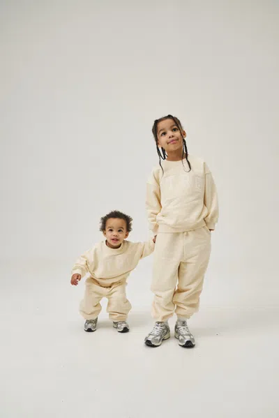 The Couture Club Junior Ctre Sweatshirt - Buttermilk In Yellow