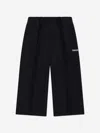 The Couture Club Kids Raw Seam Members Only Joggers In Black
