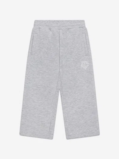 The Couture Club Kids Emblem Applique Joggers In Grey