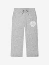 The Couture Club Kids Fluffy Knit Emblem Joggers In Grey