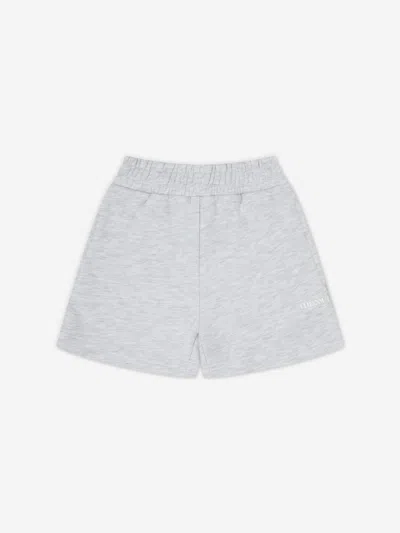 The Couture Club Kids Raw Seam Shorts In Grey