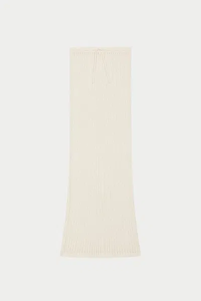 The Couture Club Ladder Knit Maxi Skirt - Cream In Multi