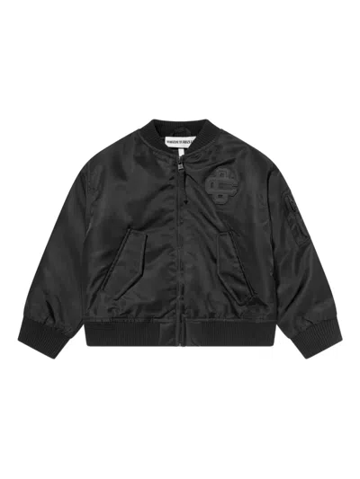 The Couture Club Kids' Logo-appliqué Bomber Jacket In Black