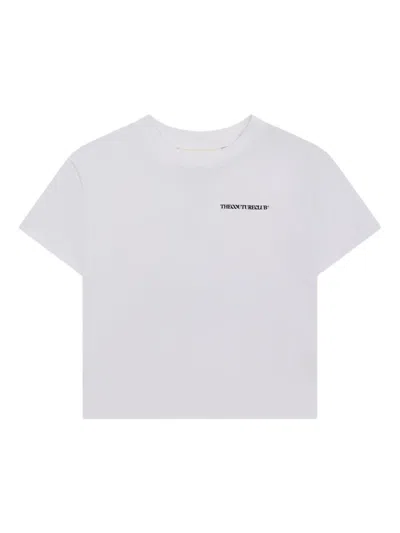 The Couture Club Kids' Logo-print T-shirt In White