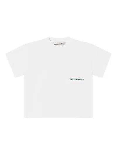 The Couture Club Kids' Logo-print T-shirt In White