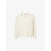 The Couture Club Mens Beige Textured Relaxed-fit Woven Shirt