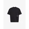 The Couture Club Mens Black Design Dept Graphic-text Print Cotton T-shirt In Black