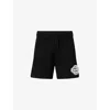 The Couture Club Mens  Fluffy Emblem Relaxed-fit Knitted Shorts