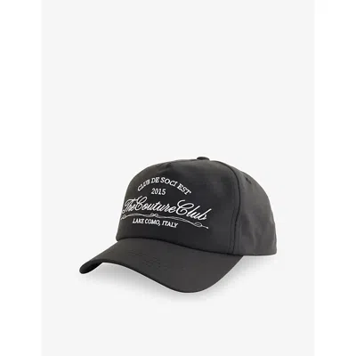 The Couture Club Mens Black Lake Como Cotton Cap