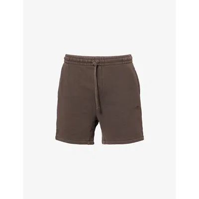 The Couture Club Mens  Launder Classics Straight-leg Cotton-jersey Shorts In Brown
