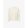 The Couture Club Mens Beige Fluffy Emblem Knitted Jumper Xxl In Neutral