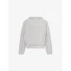The Couture Club Mens Greymarl Heavy Logo-embroidered Cotton Hoody Xxl In Greymarl