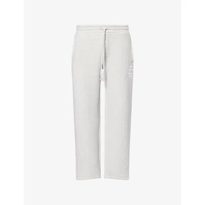 The Couture Club Mens Heavy Emblem Straight-leg Cotton Joggers Greymarl Xl