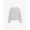 The Couture Club Mens Greymarl Heavy Logo-embroidered Cotton Hoody Xxl In Gray